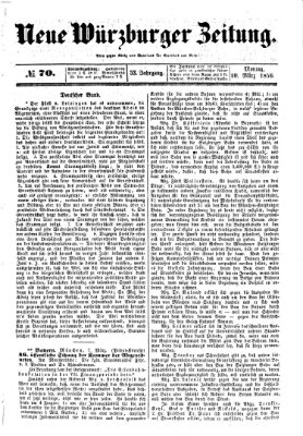 Neue Würzburger Zeitung Montag 10. März 1856