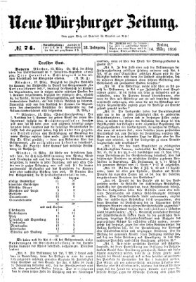 Neue Würzburger Zeitung Freitag 14. März 1856