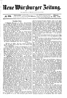 Neue Würzburger Zeitung Mittwoch 19. März 1856