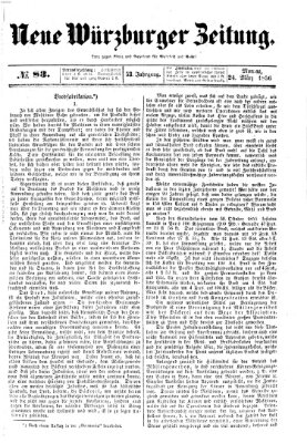 Neue Würzburger Zeitung Montag 24. März 1856