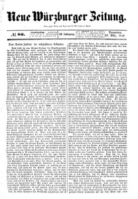 Neue Würzburger Zeitung Donnerstag 27. März 1856