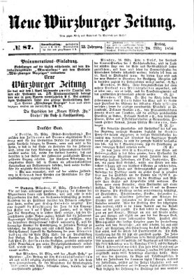 Neue Würzburger Zeitung Freitag 28. März 1856