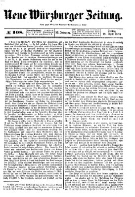 Neue Würzburger Zeitung Freitag 18. April 1856