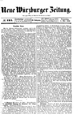 Neue Würzburger Zeitung Donnerstag 1. Mai 1856