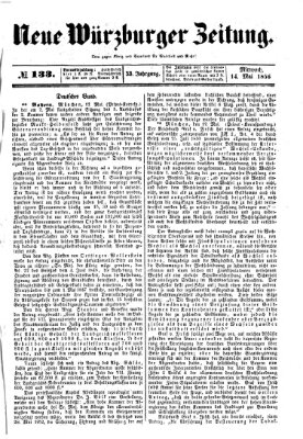 Neue Würzburger Zeitung Mittwoch 14. Mai 1856