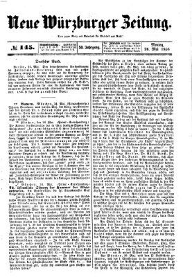 Neue Würzburger Zeitung Montag 26. Mai 1856