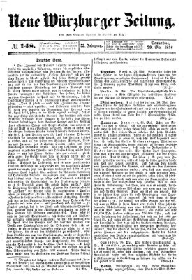 Neue Würzburger Zeitung Donnerstag 29. Mai 1856