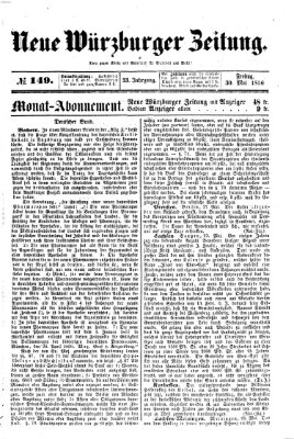 Neue Würzburger Zeitung Freitag 30. Mai 1856