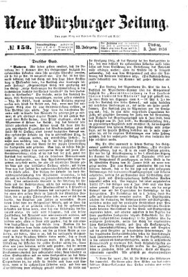 Neue Würzburger Zeitung Dienstag 3. Juni 1856