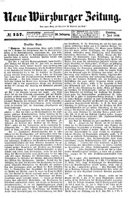 Neue Würzburger Zeitung Samstag 7. Juni 1856