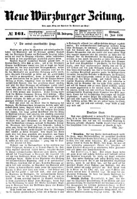 Neue Würzburger Zeitung Mittwoch 11. Juni 1856