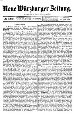 Neue Würzburger Zeitung Donnerstag 12. Juni 1856