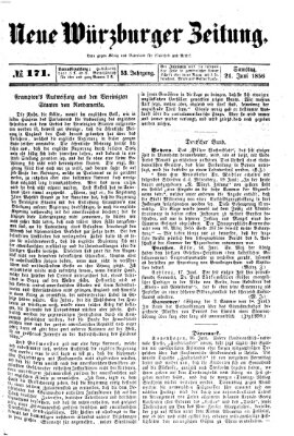 Neue Würzburger Zeitung Samstag 21. Juni 1856