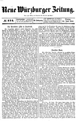 Neue Würzburger Zeitung Dienstag 24. Juni 1856