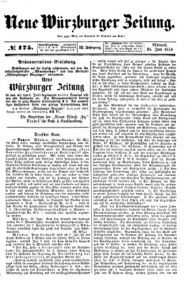 Neue Würzburger Zeitung Mittwoch 25. Juni 1856