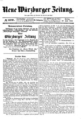 Neue Würzburger Zeitung Freitag 27. Juni 1856