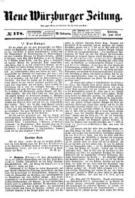 Neue Würzburger Zeitung Samstag 28. Juni 1856