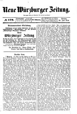 Neue Würzburger Zeitung Sonntag 29. Juni 1856