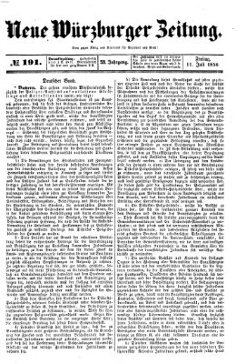 Neue Würzburger Zeitung Freitag 11. Juli 1856