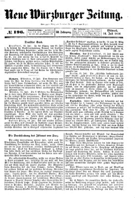 Neue Würzburger Zeitung Mittwoch 16. Juli 1856