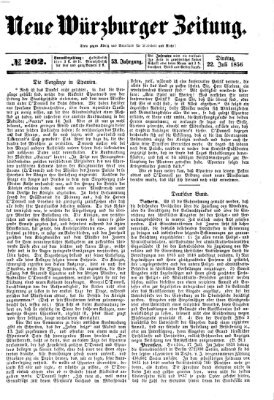 Neue Würzburger Zeitung Dienstag 22. Juli 1856