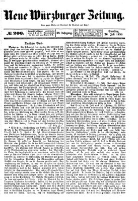 Neue Würzburger Zeitung Samstag 26. Juli 1856