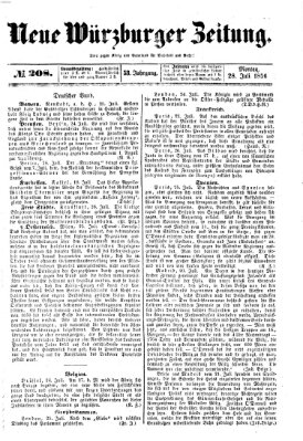 Neue Würzburger Zeitung Montag 28. Juli 1856