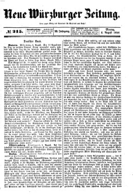 Neue Würzburger Zeitung Montag 4. August 1856