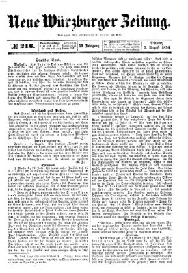 Neue Würzburger Zeitung Dienstag 5. August 1856