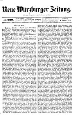 Neue Würzburger Zeitung Samstag 9. August 1856