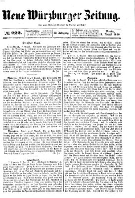 Neue Würzburger Zeitung Montag 11. August 1856