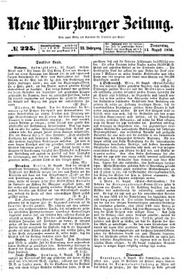 Neue Würzburger Zeitung Donnerstag 14. August 1856