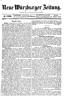 Neue Würzburger Zeitung Freitag 15. August 1856