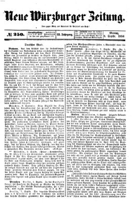 Neue Würzburger Zeitung Montag 8. September 1856