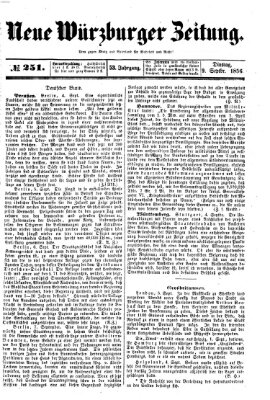 Neue Würzburger Zeitung Dienstag 9. September 1856