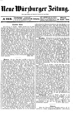 Neue Würzburger Zeitung Mittwoch 10. September 1856