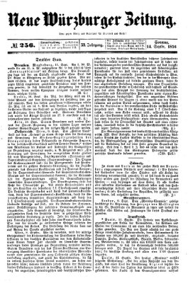 Neue Würzburger Zeitung Sonntag 14. September 1856
