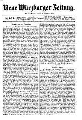 Neue Würzburger Zeitung Donnerstag 25. September 1856