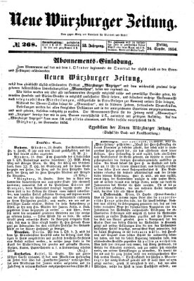 Neue Würzburger Zeitung Freitag 26. September 1856