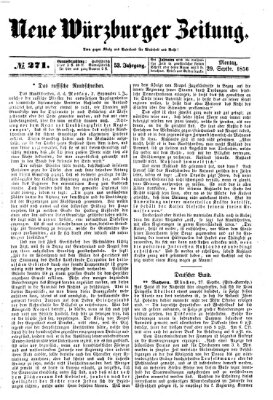 Neue Würzburger Zeitung Montag 29. September 1856