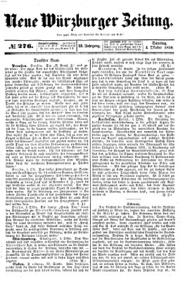 Neue Würzburger Zeitung Samstag 4. Oktober 1856