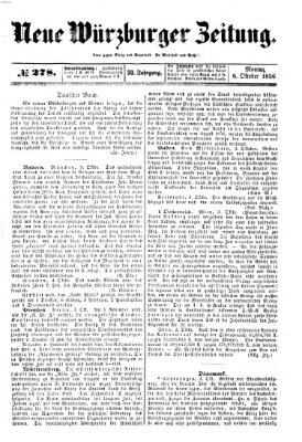 Neue Würzburger Zeitung Montag 6. Oktober 1856