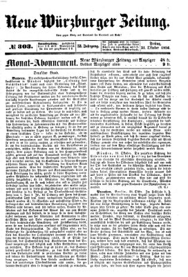 Neue Würzburger Zeitung Freitag 31. Oktober 1856