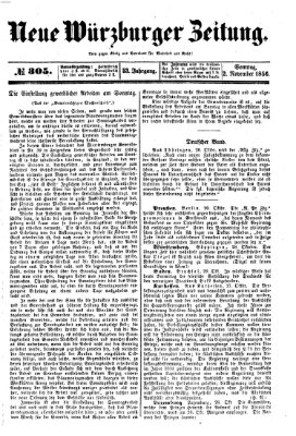 Neue Würzburger Zeitung Sonntag 2. November 1856