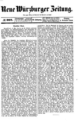 Neue Würzburger Zeitung Dienstag 4. November 1856