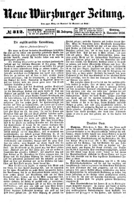 Neue Würzburger Zeitung Sonntag 9. November 1856