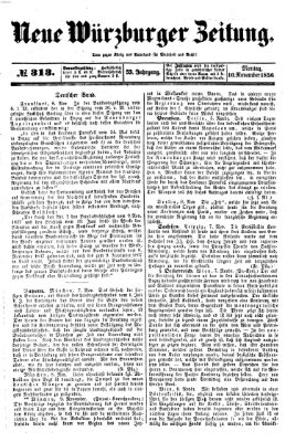 Neue Würzburger Zeitung Montag 10. November 1856