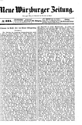 Neue Würzburger Zeitung Freitag 28. November 1856