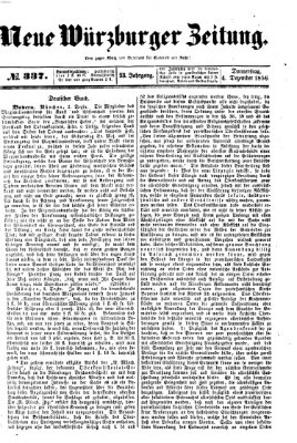 Neue Würzburger Zeitung Donnerstag 4. Dezember 1856