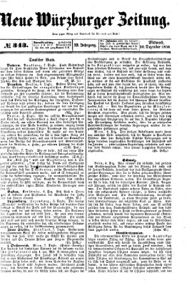 Neue Würzburger Zeitung Mittwoch 10. Dezember 1856